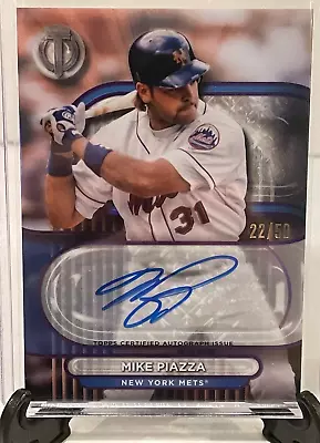 2024 Topps Tribute TA-MP Mike Piazza Auto Purple #/50 Mets • $94.99