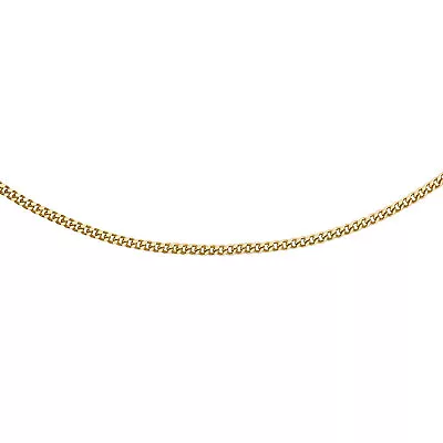 Super Fine 9ct Yellow Gold 0.8mm Curb Chain Necklace | 16 18 20 Inch • £47