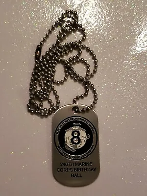 Marine Corp Birthday Ball Dogtag Necklace • $0.99