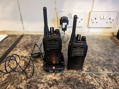 2 X Two Way Radio ICOM IC-F29SR - PMR466 License Free Radios • £80