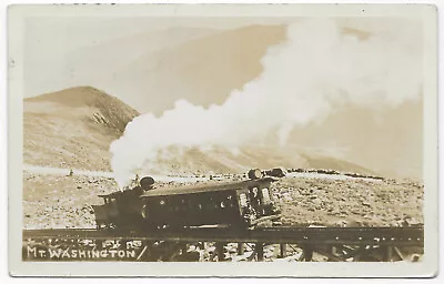 RPPC Real Photo Postcard Mount Washington NH New Hampshire Railroad Railway • $9.99