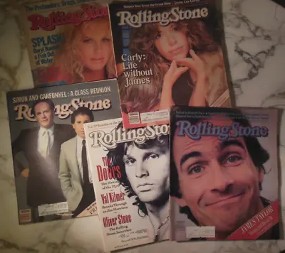 Lot Of 5 Rolling Stone Magazines Vintage Music News History And Memories • $9.99