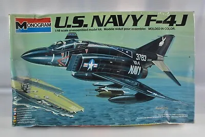 Film Sealed Box Monogram Model Kit 5805 1:48 Us Navy F-4j Phantom Ii Mcdonnell D • £30