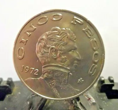 Circulated 1972 5 Pesos Mexican Coin(41120) • $5