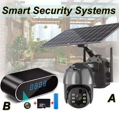 Solar Powered Camera System Outdoor Pan/Tilt Home Security Wireless Surveillance • $39.99