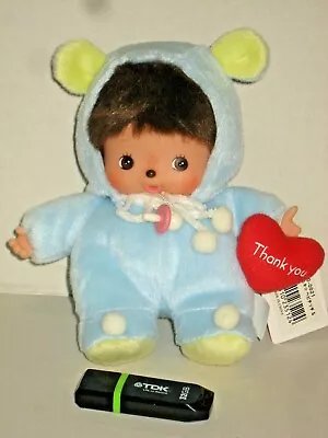 Monchhichi Baby Boy Monchichi Sekiguchi 15cm 6  Bear Bebichhichi Kiki Few Left • $29.99