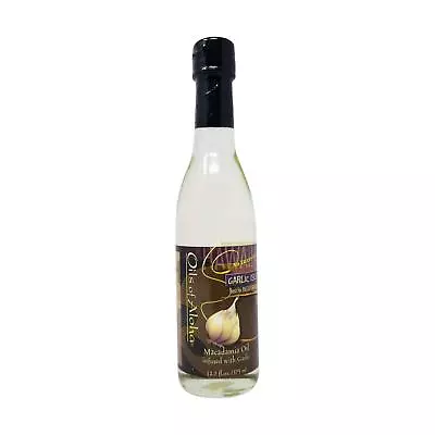 Oils Of Aloha Macadamia Oil Garlic Isle Flavor 12.7 Fl Oz. (375 Ml.) • $17.99