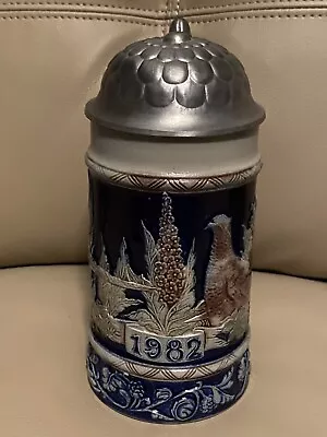 Goebel Merkelbach 1982 Bavarian Forest Series Pheasant Lidded Stein • $20