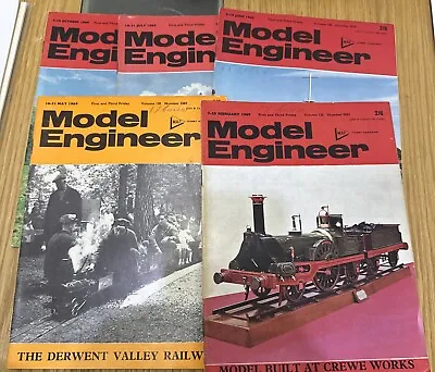 Model Engineer Magazine- Bundle Of 5- From 1969- Feb/may/june/july/oct • $3.72