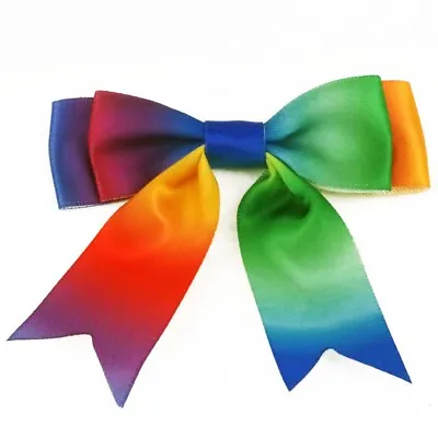 Gay Pride Rainbow NHS Double Ribbon Bows With Tails Or Ribbon By The Metre • £2.50