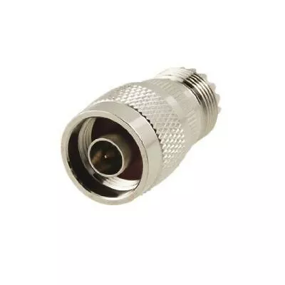 N Male To UHF Female ( SO-239) Adapter/ Connector Made In USA Free Shipping • $9.95