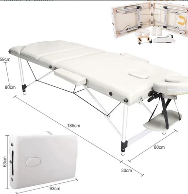 £62 • Buy Massage Bed Table Couch Portable 3 Way White Adjustable Folding Therapy Beauty