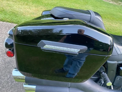 $249.95 • Buy Viking Hard Saddlebags Yamaha Stryker 1300 Vstar Black Motorcycle Vstar Bolt On