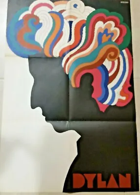 Bob Dylan 1960's Pop Art Poster Milton Glaser Psychedelic Silhouette VINTAGE • $650