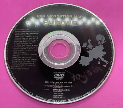 Lexus Dvd Rom 2003-04 Ver.1 Sat Nav Disc Satellite Navigation Europe Uk Ireland • £18.99