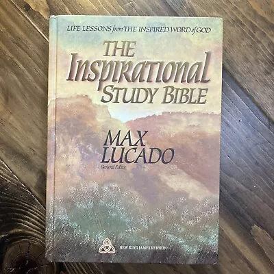 The Inspirational Study Bible By Max Lucado (1995 Hardcover) • $14.99