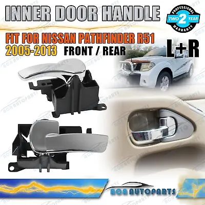 Pair Inner Door Handle For Nissan Pathfinder R51/Navara D40 05~13 Front / Rear • $17.99