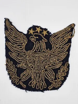 Antique Hand Made Post Civil War Eagle Patch In Blue Wool EXTREMELY RARE! • $200