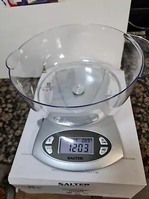 £9.99 • Buy Salter Electronic Digital Bowl Scale - Silver