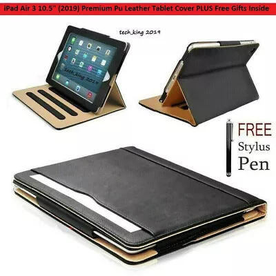 For IPad Air 3 10.5  (2019) Premium Luxury Leather Tablet Folio Cover Stand Case • £9.97