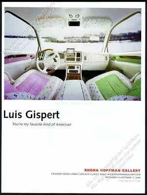 2009 Luis Gispert Louis Vuitton Car Interior Art Chicago Gallery Show Print Ad • $9.99