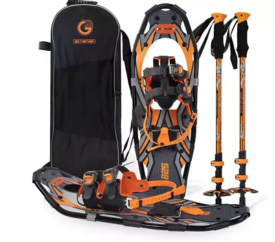 G2 21/25/30/36 Inches Light Weight Snowshoes With Toe Box EVA Padded Ratchet... • $57.95