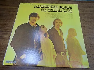 MAMAS AND THE PAPAS 20 Golden Hits ... DOUBLE LP ... 1973 • $29.99