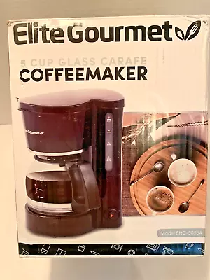 Elite Gourmet 5 Cup Coffeemaker With Glass Carafe • $20