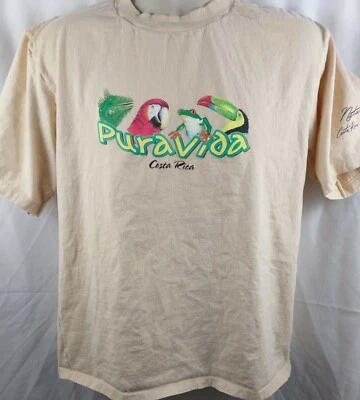 $7.99 • Buy Pura Vida Costa Rica Tourist Vacation Men's Shirt Size XL