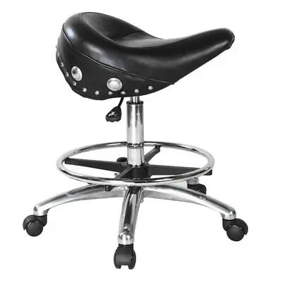 Pneumatic Biker Stool Leather Motorcycle Style Seat (Genuine Neilsen CT5335) • £95.95