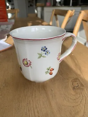 Villeroy & Boch Petite Fleur Coffee Mug Tea Cup Flowers Pansies Luxembourg • $12.95