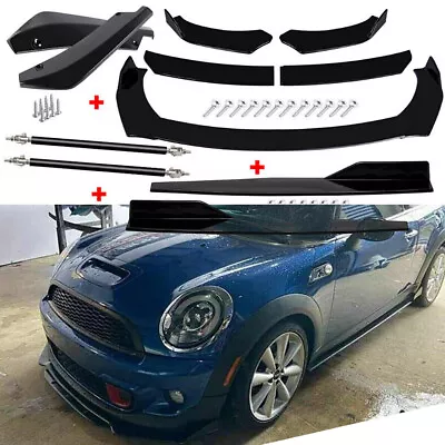 For MINI Cooper Front Bumper Lip Chin Spoiler Body Kit Splitter Side Skirt • $55.99