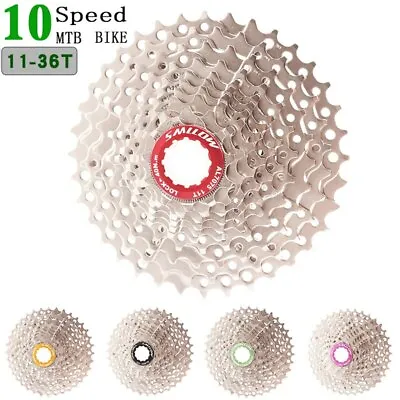 Ultralight MTB Bike 11-36T Cassette 10 Speed Freewheel Mountain Bicycle Flywheel • $52