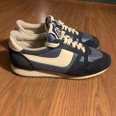 Pro Joggs 1980s Blue And White Vintage Sneakers Sport Shoes Men's Size 8 • $48.99