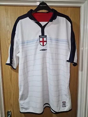 Official Umbro England Reversible Home Shirt 2003 - 2005 Mens XL • £19.95