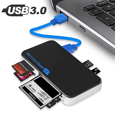 USB 3.0 Memory Card Reader Adapter 5GBPS For CF/ TF/ SD/ Micro SD/ XD/ M2/ MS • $12.98