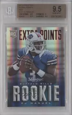 2013 Panini Prestige Extra Points Red EJ Manuel #231 BGS 9.5 GEM MINT Rookie RC • $12.33