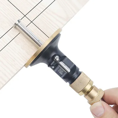 Wheel Marking Gauge Woodworking Marking Scriber Solid Metal Bar Wood Scribe   ZD • £28.16