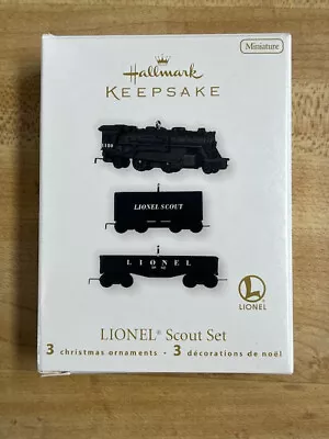 Miniature Lionel Scout Train Set 2010 Hallmark Ornament  In Original Box • $9