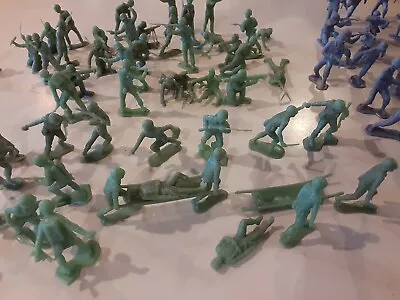 2-2.5  Lot Of 80 Gray And Green Vintage Army Men Some Marx  • $19.95