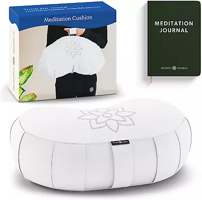 Mindful & Modern Large Meditation Cushion | Zafu Yoga Bolster Meditation Floor P • $61.50