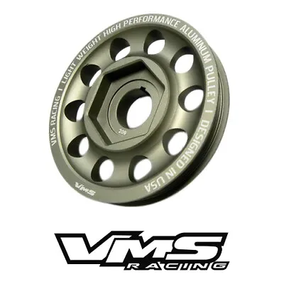 Vms Racing Light Weight Crank Shaft Pulley Ctr N1 Style For Honda Acura B16 B18 • $69.88