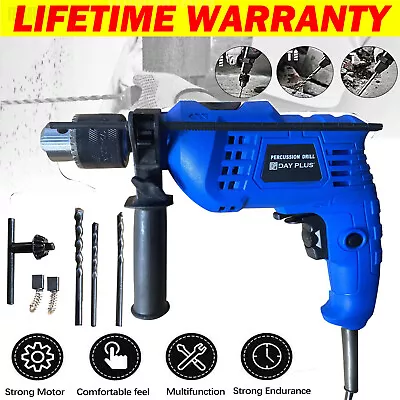 Corded Drill Electric Impact Rotary Hammer Drills Variable Speed Bit Heavy Duty • £17.30