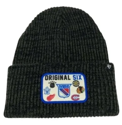 '47 NHL Original Six Vintage Retain Knit Cuff Beanie Winter Watch Cap • $19.99