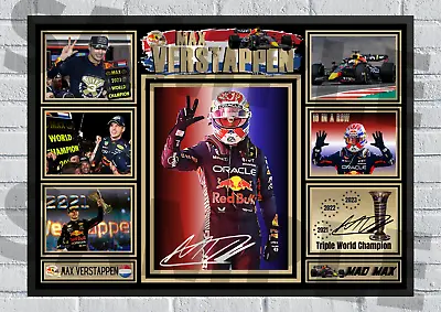 Max Verstappen 3 Time F1 Champ 2023 Red Bull Collectable/Memorabilia Signed #294 • $23.63