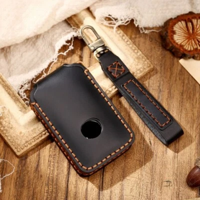 $29.99 • Buy Leather Remote Key Cover Case Fob Shell For Mazda 3 CX4 CX5 CX8 CX9 CX-30 Black