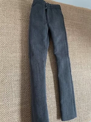 TONNER Male 17  Vinyl Matt Doll Clothes Lined GRAY Business PANTS Only • $39.99