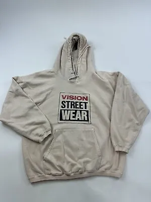 Vision Street Wear Hoodie Mens Large Beige Hooded Sweater • $315.62