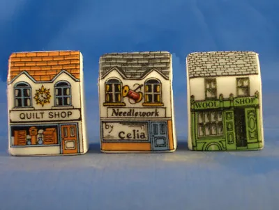 £8.95 • Buy Birchcroft Thimbles -- Set Of Three -- Miniature House Shape - Quilting