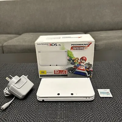 Nintendo 3ds Xl Game Console White Mario Kart 7 Edition Boxed  • $329